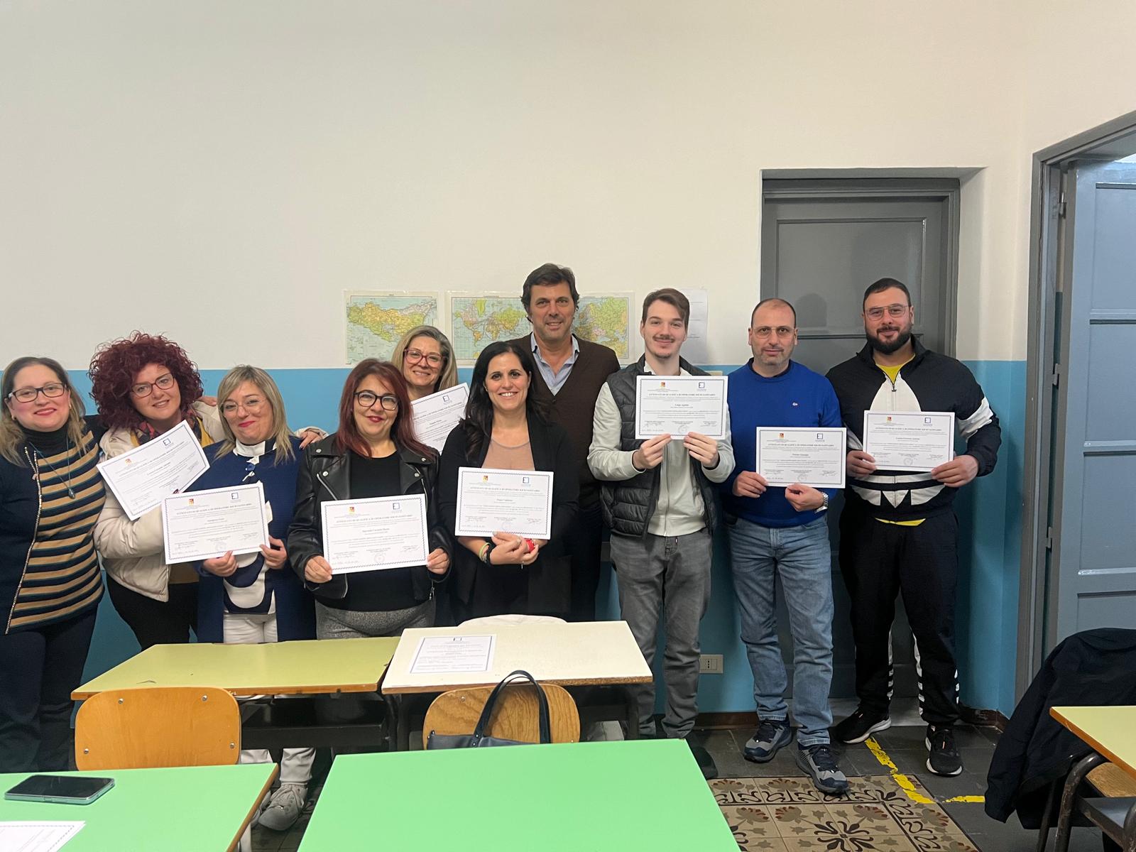 Consegna degli attestati di qualifica in OSS